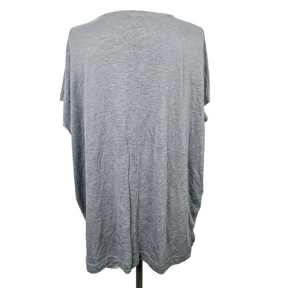 Athleta Tunic Top M Gray Modal Knit Dolman Sleeve Oversized Fitness‎ Pullover - Picture 5 of 8